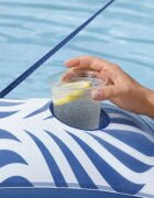 BESTWAY Saltea gonflabila cu spatar si parasolar detasabil 198 x 112 cm Blue