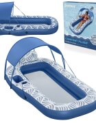BESTWAY Saltea gonflabila cu spatar si parasolar detasabil 198 x 112 cm Blue