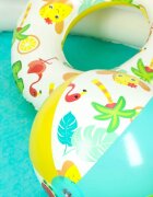 BESTWAY Set 3 piese Piscina gonflabila colac si minge 122 cm Flamingo