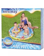 BESTWAY Set 3 piese Piscina gonflabila colac si minge Multicolor 122 cm Marine Life
