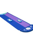 BESTWAY Tobogan cu apa pentru 2 persoane H2O GoLungime 488 cm 2 Piste Conectare la furtun Aspersoare incorporate Punct finish gonflabil Patch de reparare inclus
