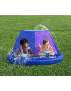 BESTWAY Tobogan cu apa pentru 2 persoane H2O GoLungime 488 cm 2 Piste Conectare la furtun Aspersoare incorporate Punct finish gonflabil Patch de reparare inclus