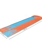 BESTWAY Tobogan de apa cu pista dubla de alunecare 448 cm BlueOrange