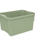 Betzold Cutie de depozitare stivuibila pentru scoala si gradinita marimea L verde pastel