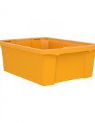 Betzold Cutie de depozitare stivuibila pentru scoala si gradinita marimea M galben