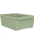 Betzold Cutie de depozitare stivuibila pentru scoala si gradinita marimea M verde pastel