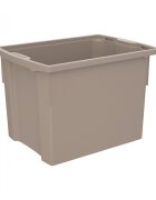 Betzold Cutie de depozitare stivuibila pentru scoala si gradinita marimea XL gri matasos