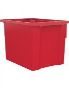Betzold Cutie de depozitare stivuibila pentru scoala si gradinita marimea XL rosu