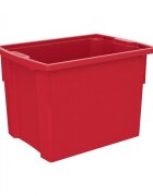 Betzold Cutie de depozitare stivuibila pentru scoala si gradinita marimea XL rosu