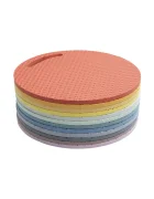 Betzold Set 12 covorase din spuma pentru sezut culori pastel