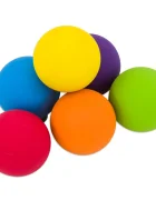 Betzold Set 6 mingi din cauciuc multicolore pentru copii diametru 6 cm
