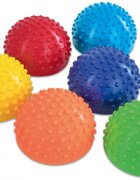 Betzold Set 6 semisfere de echilibru arici in culorile curcubeului
