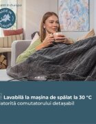 BEURER Patura electrica moale gri inchis
