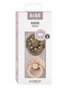 BIBS Set 2 suzete Boheme Latex tetina rotunda 6 luni + Dark OakBlush