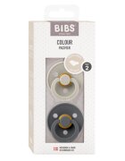 BIBS Set 2 suzete Colour Latex tetina anatomica 6 luni + SandIron