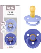 BIBS Set 2 suzete Colour Latex tetina rotunda 6 luni + HushGrape