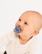 BIBS Set 2 suzete Colour Studio Collection Polka Dots tetina rotunda 0 luni+ Baby BlueSteel Blue
