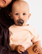 BIBS Set 2 suzete Colour Studio Collection Polka Dots tetina rotunda 6 luni+ IvoryBlack