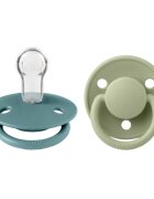 BIBS Set 2 suzete de lux Silicon tetina rotunda marime universala Island SeaSage