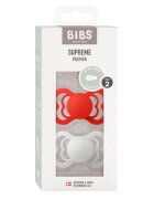 BIBS Set 2 suzete Supreme Latex tetina simetrica 6 luni + Candy AppleHaze