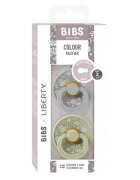 BIBS Set 2 suzete x Liberty Colour Capel Latex tetina rotunda 6 luni+ SageCloud