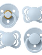 BIBS Set 4 suzete Try-it collection 0 luni + Baby Blue