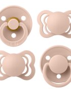BIBS Set 4 suzete Try-it collection 0 luni + Blush