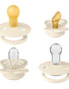 BIBS Set 4 suzete Try-it collection 0 luni + Ivory
