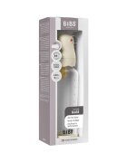 BIBS Set complet biberon Boheme din sticla anticolici cu tetina din latex flux mediu 240 ml Ivory