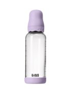 BIBS Set complet biberon Boheme din sticla anticolici cu tetina din latex flux mediu 240 ml Violet Sky