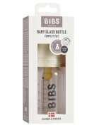 BIBS Set complet biberon din sticla anticolici 110 ml Ivory