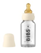 BIBS Set complet biberon din sticla anticolici 110 ml Ivory