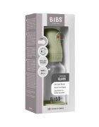 BIBS Set complet biberon din sticla anticolici cu tetina din silicon flux lent 120 ml Sage