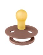 BIBS Suzeta Colour Latex tetina rotunda 0 luni + Woodchuck