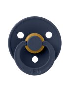 BIBS Suzeta Colour Latex tetina rotunda 6 luni+ Deep Space