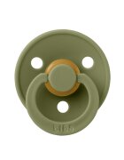 BIBS Suzeta Colour Latex tetina rotunda 6 luni + Olive