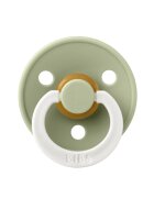 BIBS Suzeta fosforescenta Colour Glow Latex tetina rotunda 18 luni + Sage