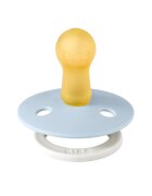 BIBS Suzeta fosforescenta Colour Glow Latex tetina rotunda 6 luni + Baby Blue