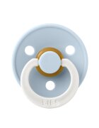 BIBS Suzeta fosforescenta Colour Glow Latex tetina rotunda 6 luni + Baby Blue