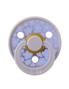 BIBS Suzeta Studio Colour Flower Latex tetina rotunda 6 luni + Fossil Grey