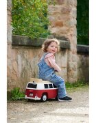 BIG Masinuta copii fara pedale Baby VW T1 red cu roti silentioaselicenta Volkswagenpotrivita copiilor cu varsta intre 15 si 5 anisezut lat si detasabil spatiu de depozitare jucarii volan cu claxon