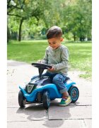 BIG Masinuta copii fara pedale Bobby Car Next Blue faruri LED spatiu de depozitare sub capotabord cu senzori tactili sezut moale detasabilroti robuste de la 1 an pana la 50 kg