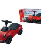 BIG Masinuta pentru copii fara pedale Baby Porsche 911 roti din cauciuc silentios volan sport cu claxon si emblema originala Porsche scaun ergonomic de la 15 ani pana la greutatea maxima de 50 kg