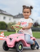 BIG Masinuta pentru copii fara pedale Bobby Car Classic Flower potrivita copiilor cu varsta peste 1 an cu greutatea pana la 50 kg dimensiuni 58x30x38 cm