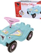 BIG Masinuta pentru copii fara pedale Bobby Car Classic Unicorn cu roti robustesezut ergonomic volan cu claxonsistem de cuplaj a unei remorci in fata si in spate de la 1 an pana la greutate maxima admisa 50 kg