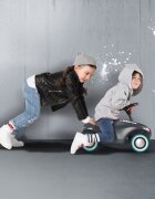 BIG Masinuta pentru copii fara pedale Bobby Car Neo anthrazit potrivita copiilor cu varsta peste 1 an cu greutatea pana la 50 kg roti din cauciuc silentios si volan dotat cu claxon