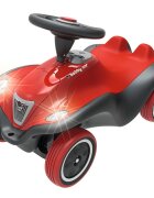 BIG Masinuta pentru copii fara pedale Bobby Car Next cu sunete si lumini faruri LED spatiu de depozitare sub capota roti silentioase sezut moale detasabil