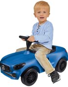 BIG Masinuta pentru copii fara pedale Bobby Mercedes Benz AMG GT blue Roti cu roti robuste potrivita copiilor cu varsta peste 1 an cu greutatea pana la 35 kg