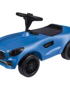 BIG Masinuta pentru copii fara pedale Bobby Mercedes Benz AMG GT blue Roti cu roti robuste potrivita copiilor cu varsta peste 1 an cu greutatea pana la 35 kg