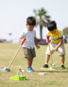BigJigs Toys Joc mini golf din lemn